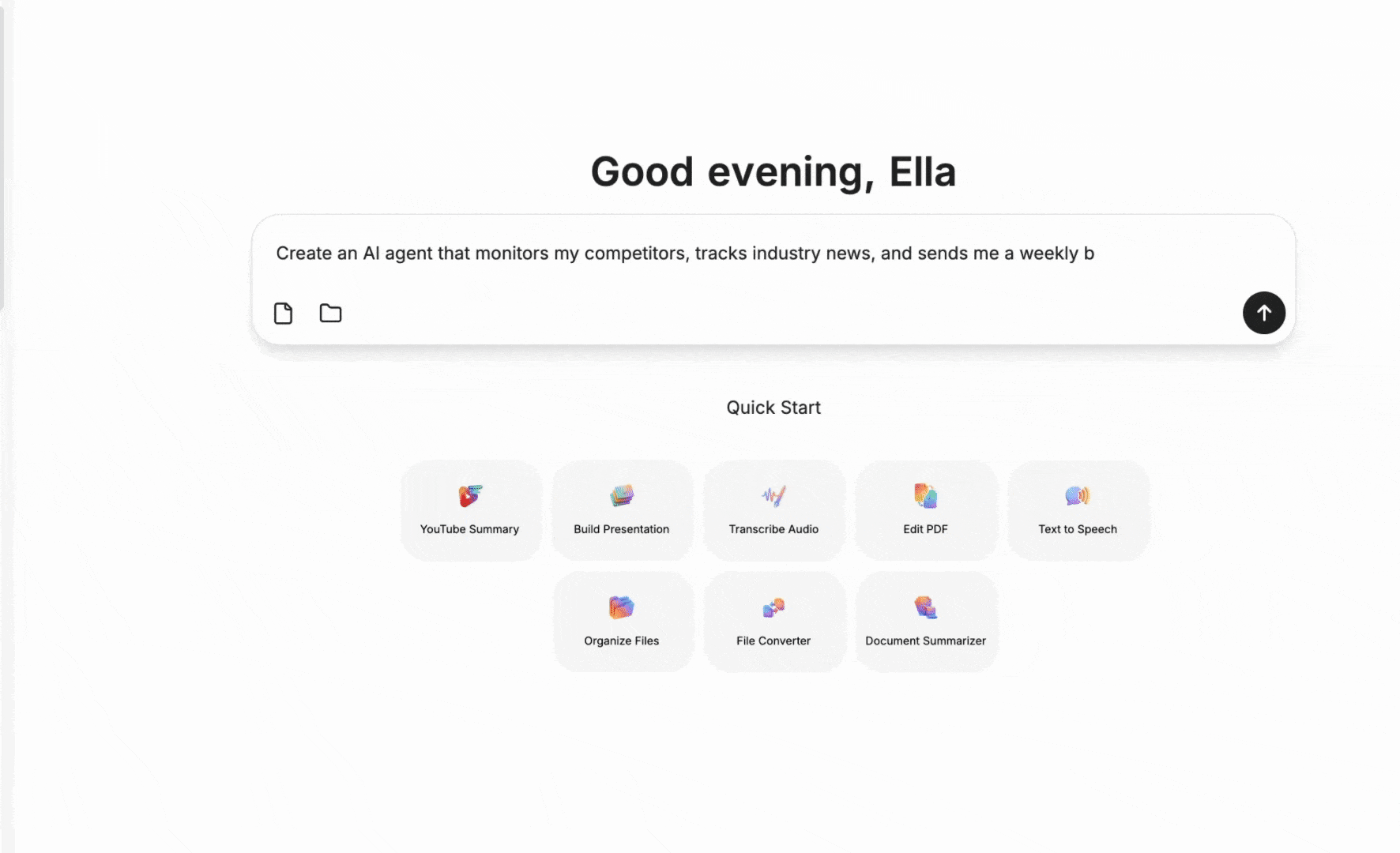 Extella message demo